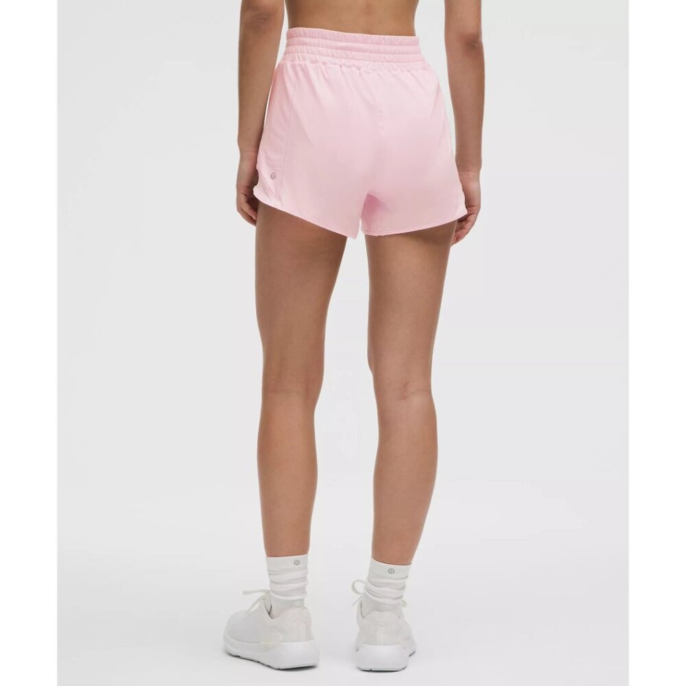Hotty Hot High Rise Short 4" Lined - Pink Organza - Picture 2 of 4